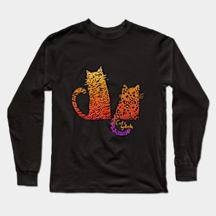 Silhouette Cats Long Sleeve T-Shirt